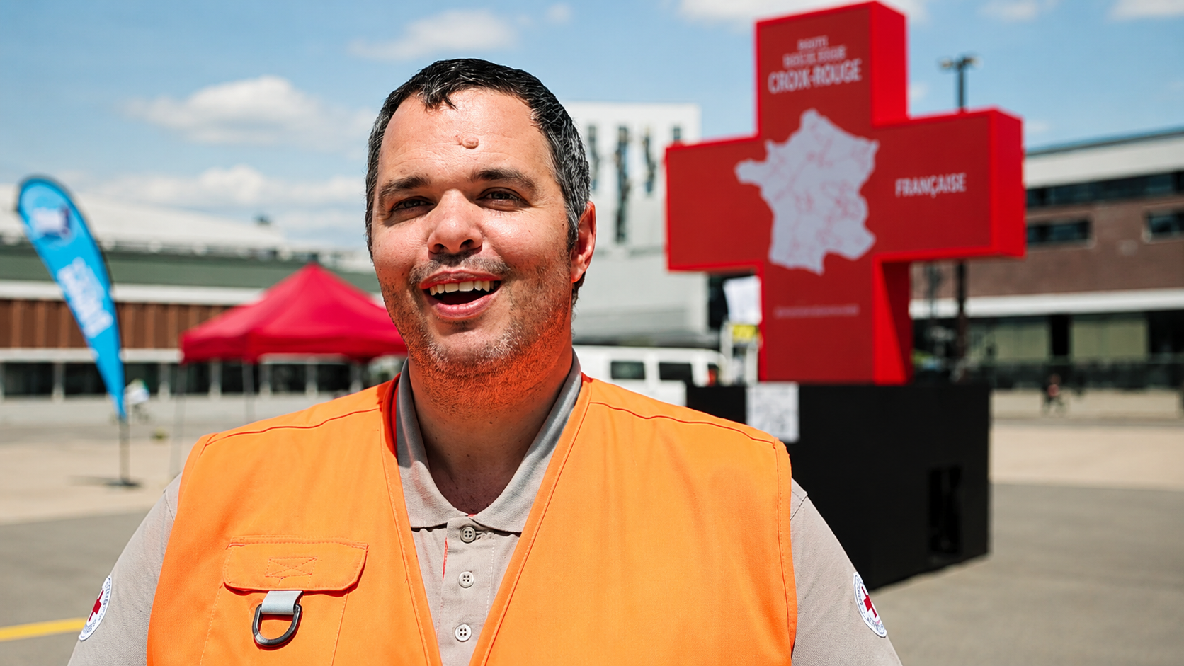 Bénévoles de la Croix-Rouge lors des Journées nationales 2022
